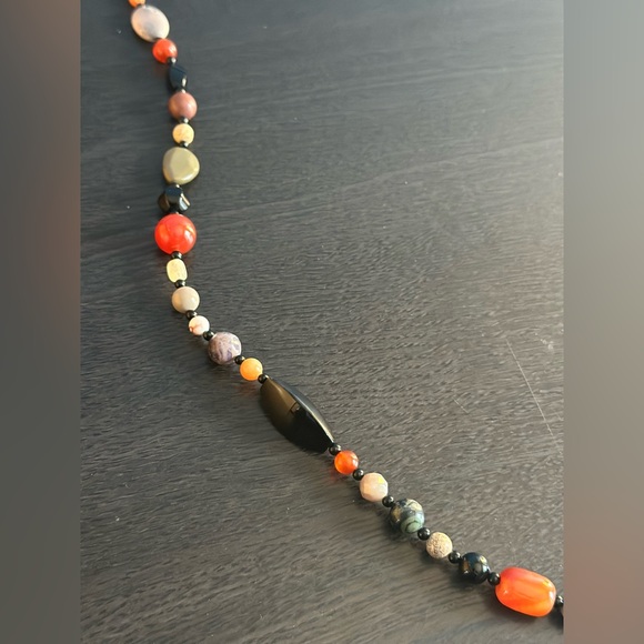 Handmade Semi-Precious Stone Necklace | Boho Natural Gemstone - Picture 10 of 14